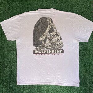 Vintage Y2K Independent Truck Co. Boneyard T-Shirt White XL Skater Punk Grunge